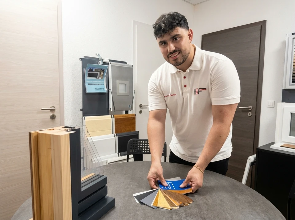 Intérieur résidentiel, mains d'artisan installant une serrure de porte